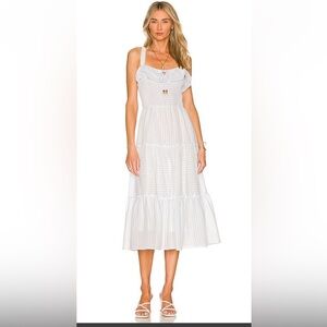 Heartloom Lana Midi Dress medium‎ boho coastal preppy vacation beach resort